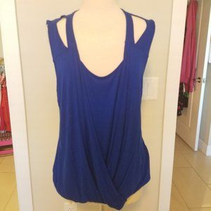 Royal Blue Sleeveless Blouse